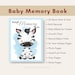 Printable Baby Memory Book | Instant Download | 8.5x11 PDF| Baby Book ...
