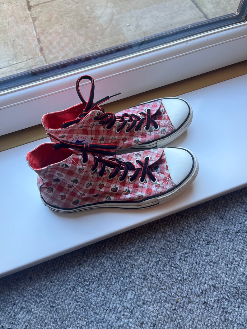 Luna Lovegood converse trainers hi tops uk 7 vintage image 3