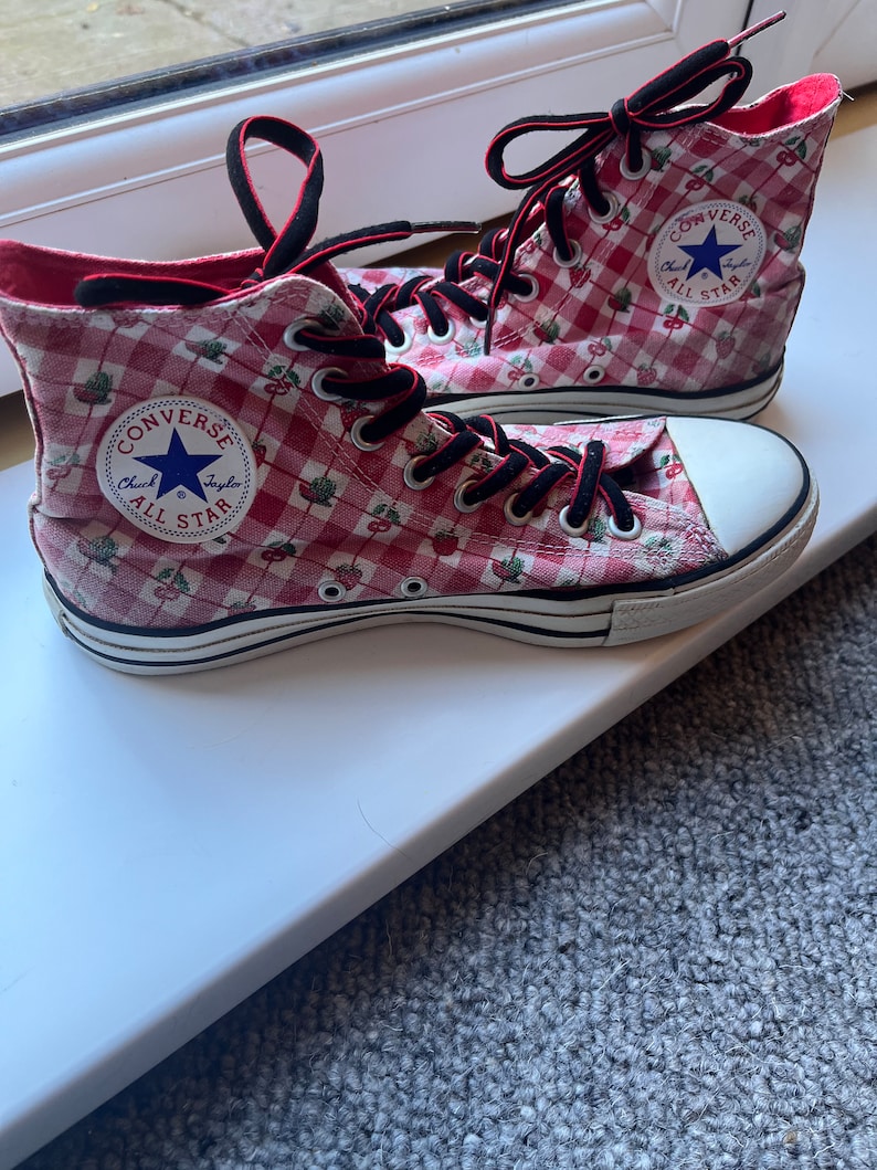 Luna Lovegood converse trainers hi tops uk 7 vintage image 5