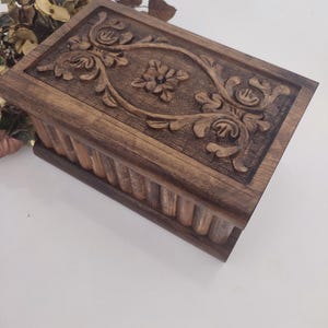 Birthday Gift ,Handcarving wood box,jewelry box.Walnut Puzzle Box