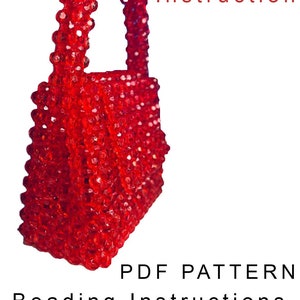 Perlen Tasche Schnittmuster und Anleitung PDF
