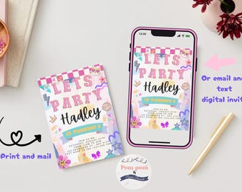 DIGITALE patchbrief verjaardagsuitnodigingen *CANVA pdf*