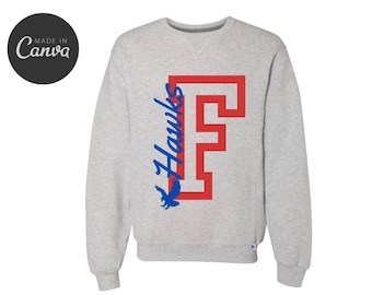 DIGITAL PTO/PTA Spirit Wear Design met blokletters en mascotte, logo, shirtontwerp, sjabloon bewerken om je eigen te maken of op bestelling te laten maken