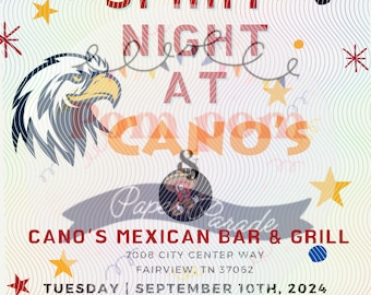 Publicación para redes sociales sobre la Noche de Espíritu Escolar, plantilla editable (digital)