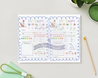 Vet Clinic Dramatic Play Cards