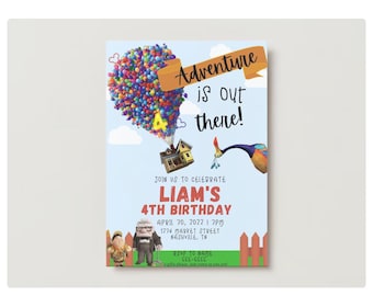 DIGITAAL Op! Sjabloon Adventure Is Out There-feestuitnodiging