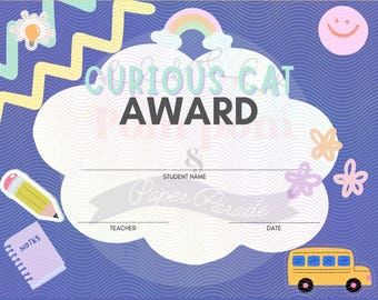 DIGITALE set van 5 unieke eindejaarsstudentencertificaten *CANVA DOC*