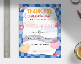 DIGITALE Instant Download sjabloon voor bedankingsweek voor leraren