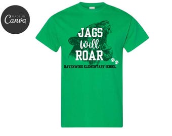 DIGITAL PTO/PTA Spirit Wear Design met blokletters en mascotte, logo, shirtontwerp, sjabloon bewerken om je eigen te maken of op bestelling te laten maken