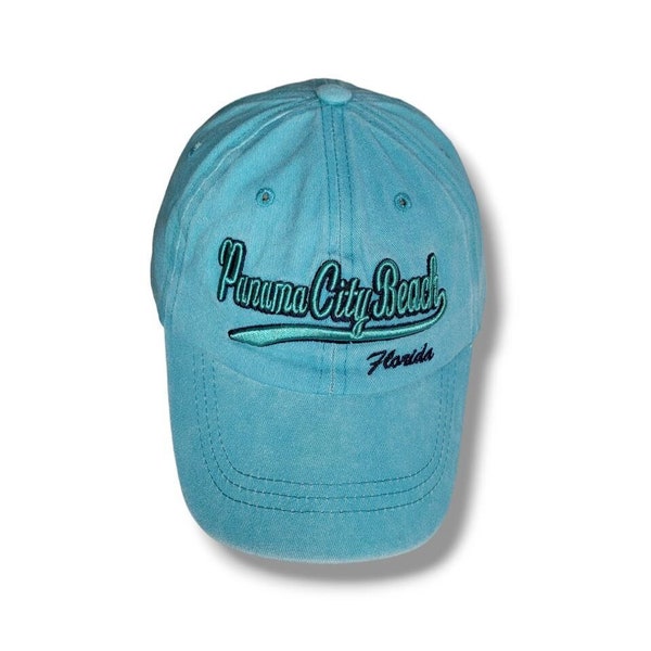 Panama City Beach,Florida cotton caps with retro embroidery, adjustable strap, hip-hop style dad hats, and vibrant sun visors.Casquette chic