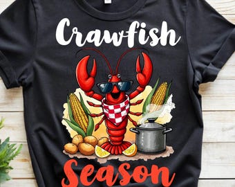 Crawfish Season PNG, Cajun Boil Design, Louisiana BBQ Party (Digital File)