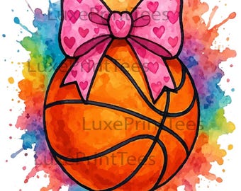Basketball Png, Basketball Game Day Png, Coquette Basketball Bow Png, Basketball Mom Shirt Design, Basketball Sublimation, Game Day PNG