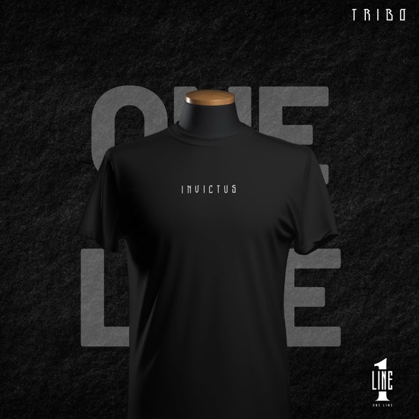 Invictus Tshirt | One word Tshirt | Men clothing | Gym tshirt | Gift for him | Inspirational Tshirt