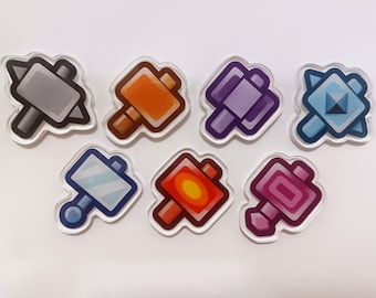 Thousand Year Door Hammer Badge Set