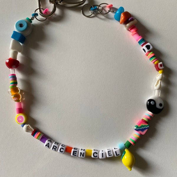 Bijoux faits à la main, perles de verre, arc en ciel, fierté, lgbtq, ying yang, champignon, femme pour cadeau, cadeau meilleur ami