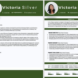 CV and Cover Letter TEMPLATE - EDITABLE Resume Word Document. Curriculum Vitae