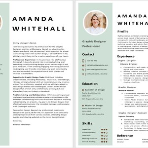 PLANTILLA DE CV y carta de presentación - Documento de currículum vitae EDITABLE en Word. Currículum vitae