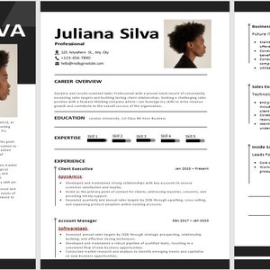 CV and Cover Letter TEMPLATE - EDITABLE Resume Word Document. Curriculum Vitae