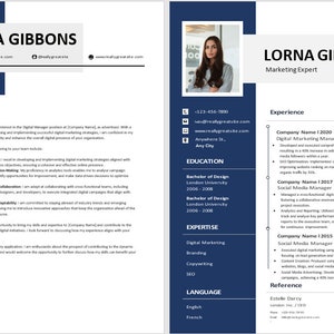 PLANTILLA DE CV y carta de presentación - Documento de currículum vitae EDITABLE en Word. Currículum vitae