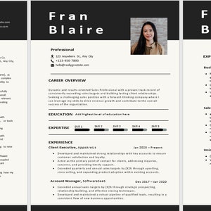 PLANTILLA DE CV y carta de presentación - Documento de currículum vitae EDITABLE en Word. Currículum vitae