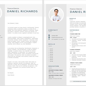 CV and Cover Letter TEMPLATE - EDITABLE Resume Word Document. Curriculum Vitae