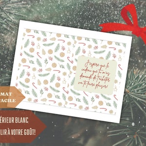 Carte de voeux humour cadeaux imprimable en francais Quebec pour les fêtes 5x7 bonhomme de neige hiver pour la famille amis collegues image 2