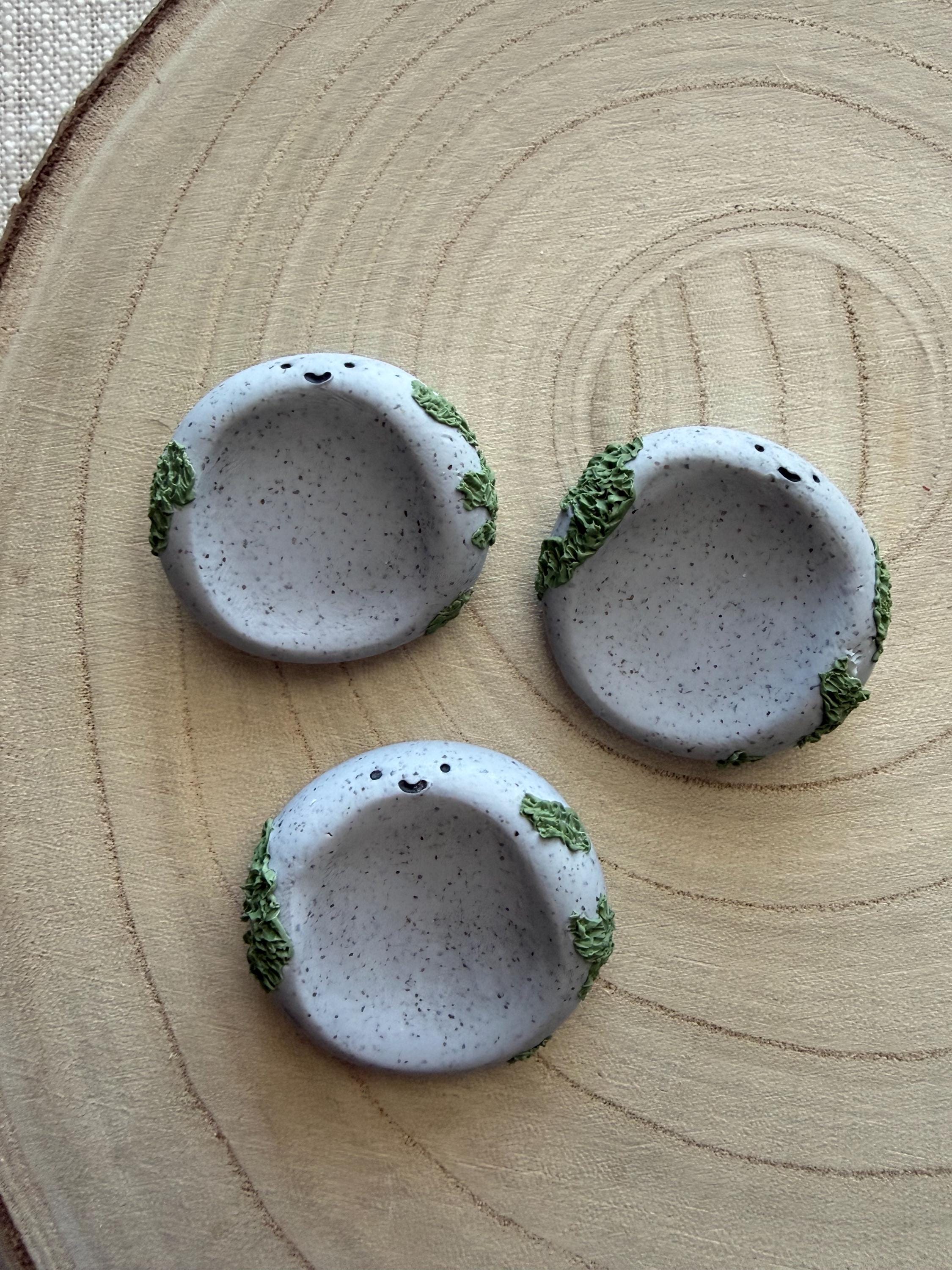 Pet Rock Worry Stone Handmade Polymer Clay, Small Desk Pocket Buddy ...