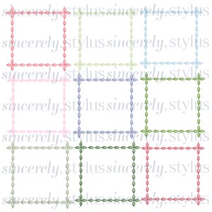 Handgezeichnete Quadratische Rahmen, Clipart Rahmen, Clipart