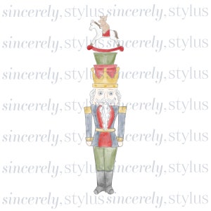 Aquarell Weihnachten Nussknacker Clip Art - Instant Download
