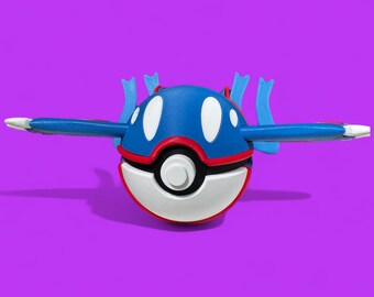 Kyogre Pokéball | 3D Printed Pokémon Collectibles