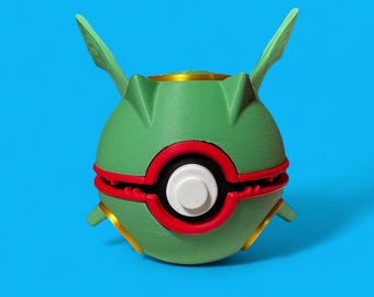 Rayquaza PokeBall | 3D Printed Pokémon Ball | Limited Edition Pokemon Collectibles