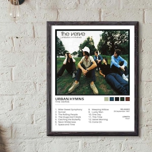 The Verve Urban Hymns Iconic Cover Print, Stampa digitale, Richard Ashcroft, Arte murale, Poster, Cornice a casa
