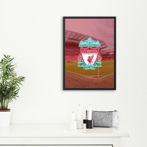 Liverpool FC Football Poster - Digital Print | Boys Bedroom, Football  Fan, Premier League, Framed Picture, Anfield Stadium