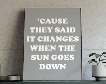 Wenn die Sonne untergeht, Arctic Monkeys Songtexte