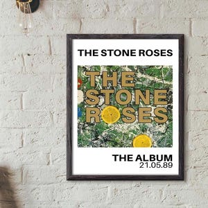 Impresión digital del álbum The Stone Roses, Ian Brown, arte de pared, póster, marco para el hogar