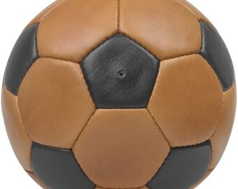 pari.K Classic soccer leather football for autographs, decorative display etc