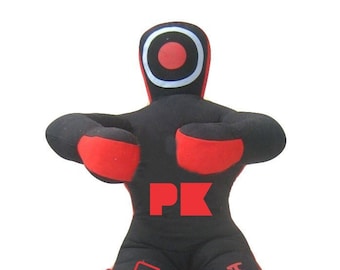 pari.K MMA Grappling Dummy - Saco de boxeo para judo, BJJ Jiu Jitsu, posición sentada, manos al frente - SIN RELLENO