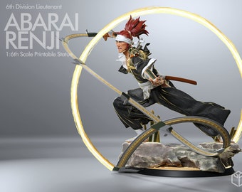 Statue renji javel à l'échelle 1:6 | Fichier STL pré-supporté | Figurine d'anime et de manga détaillée pour les fans.