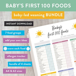 101 before one Starting Solids Program (Printed Book Bundle)