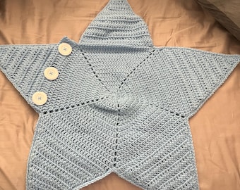 Crochet star baby romper outfit
