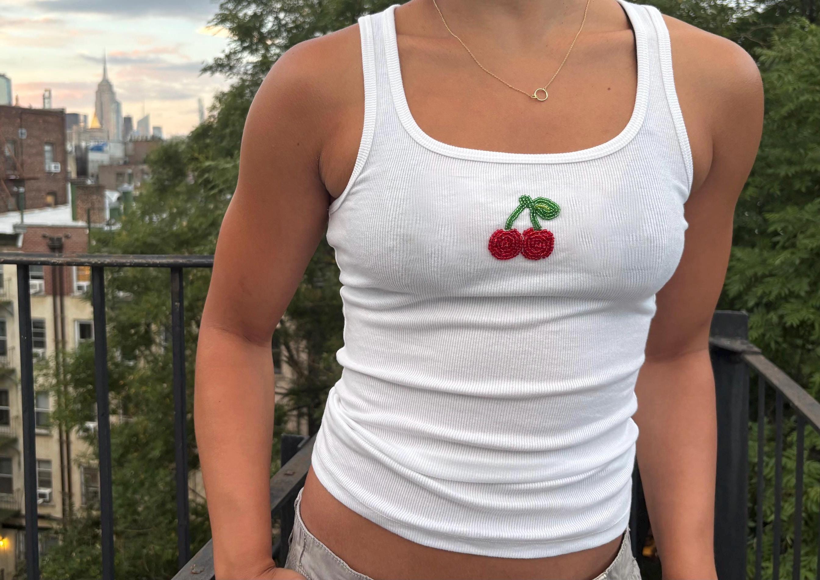 Cherry Red Tank Top - Etsy