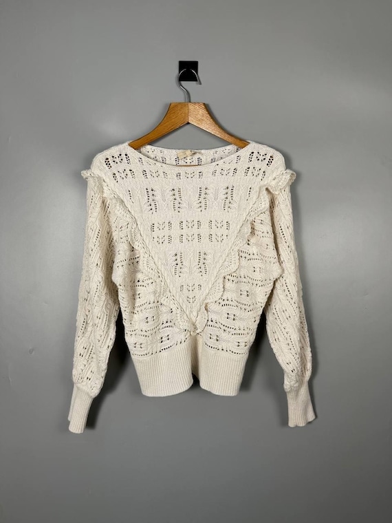 LA MAILLE SÉZANE アイボリーセーター サイズXS La Maille Sezane Pullover Sweater Top Women's Size M Wool