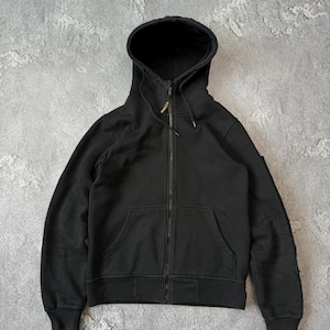 Rokker Motorcycle Vintage Zip Hoodie Big Logo Y2K Size XS-S Men's Black Rare