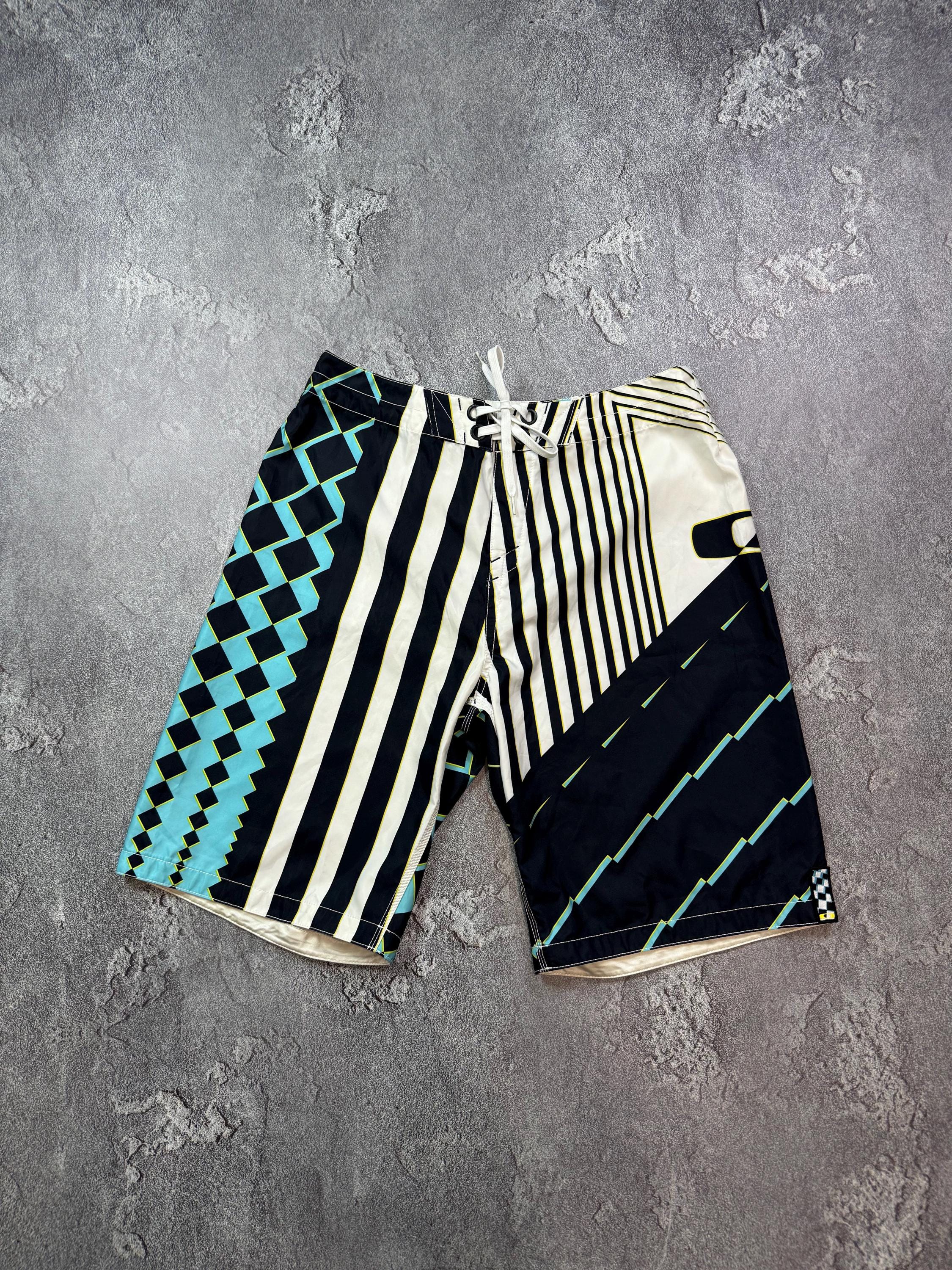 Oakley Vintage Surf Shorts All Printed Bermuda Board Y2K Mens Size