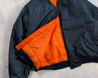 米軍放出品　美品　USA 　大型　フラッグ MA-1 USAF Men's Vintage 90s' Flyers Jacket Pentagon Trashed
