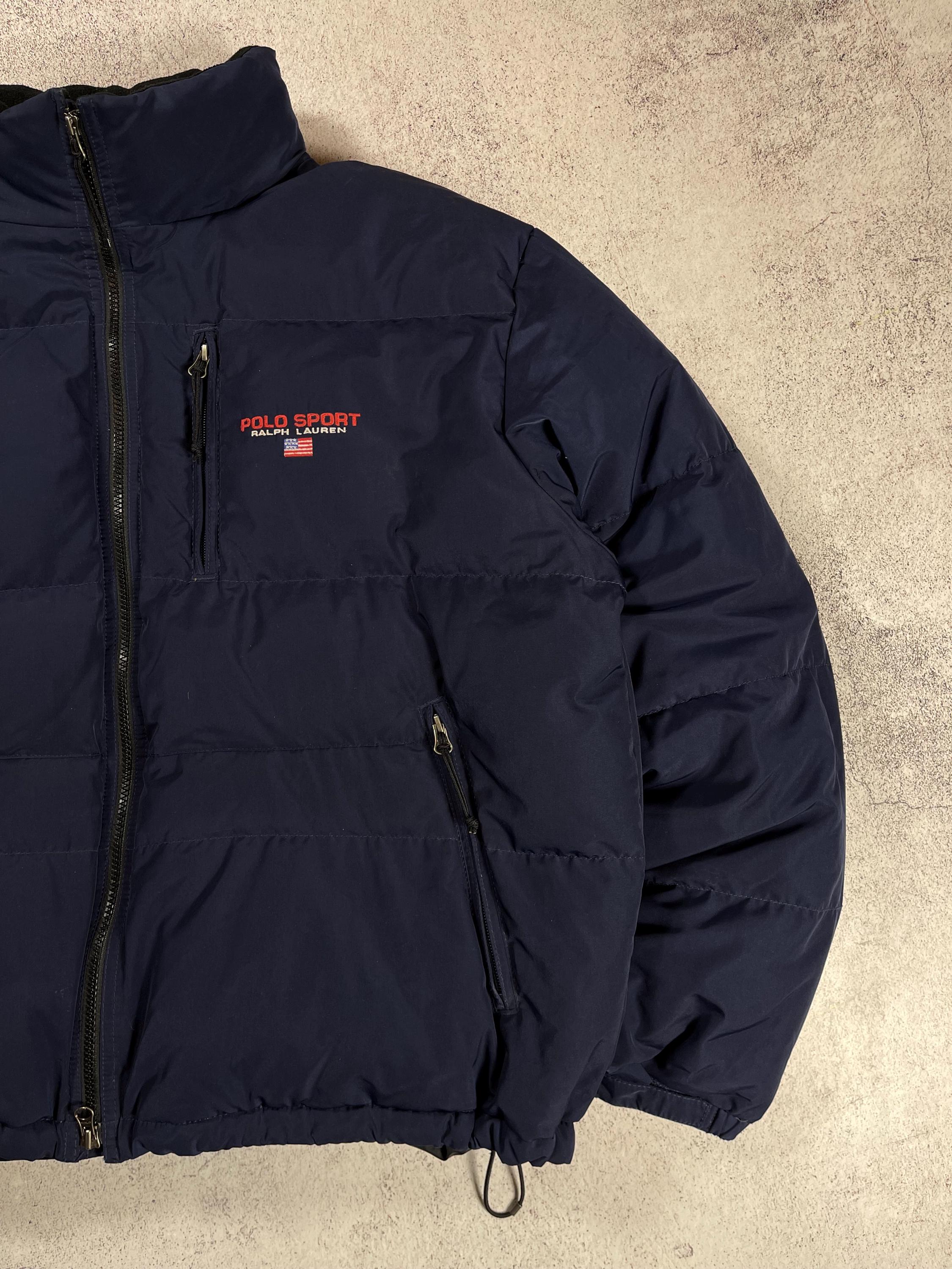 ジャケット・アウター \"90s polo sport\" downjacket M navy Polo Sport Ralph Lauren Men's Vintage 90s Down Puffer Navy