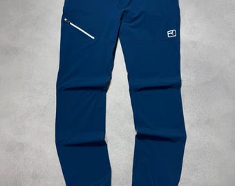 Ortovox Mens Nylon Pants On Weights Hiking Outdoor Blue Size XL Climbing