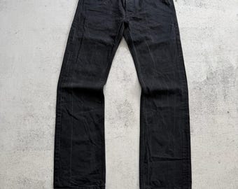 Diesel Viker R Box Men's Black Denim Jeans Y2K Distressed Wash Size 31x32