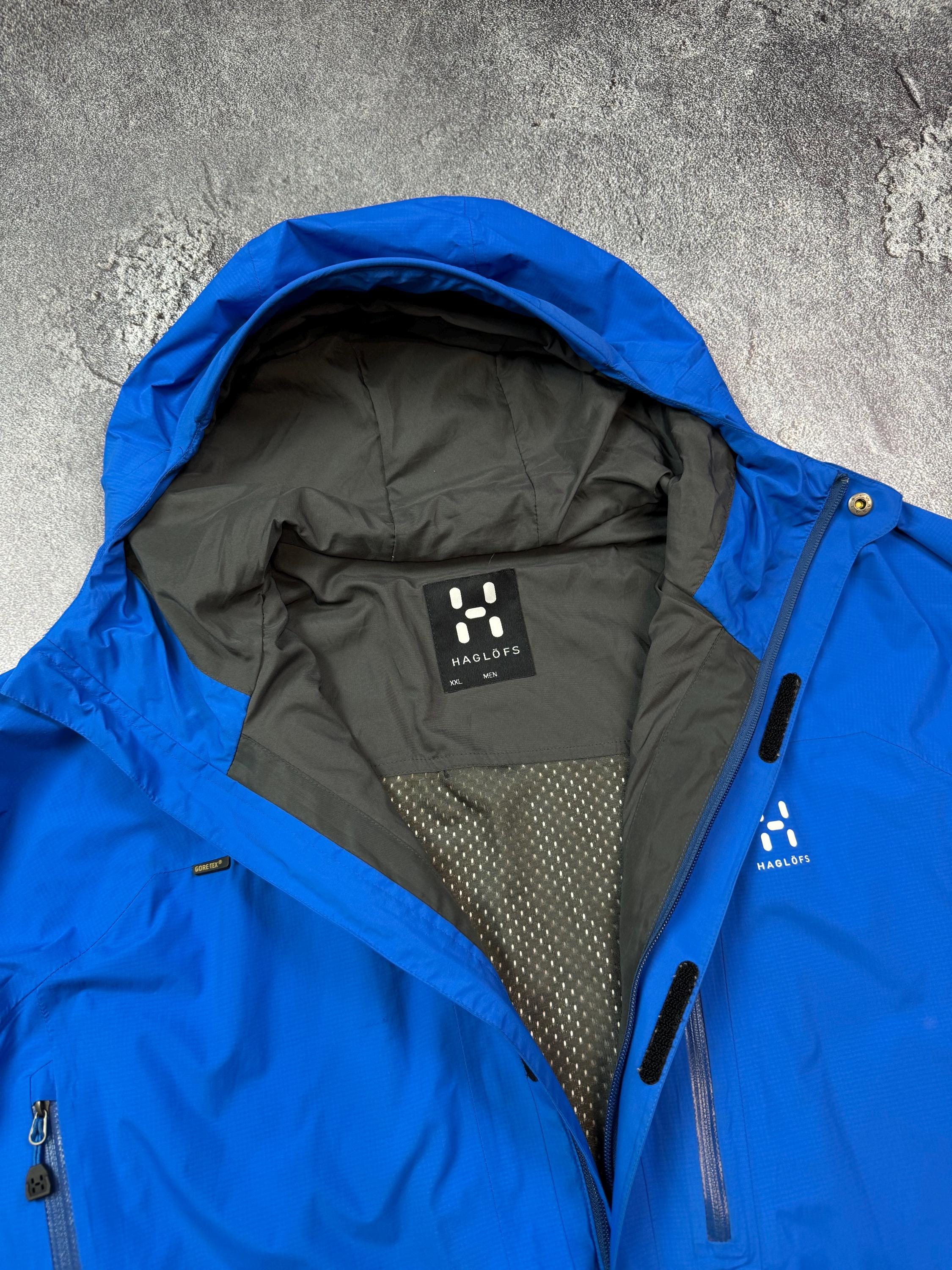 Haglofs Astral/orion Gore-tex Jacket Men's Blue Hooded Ski