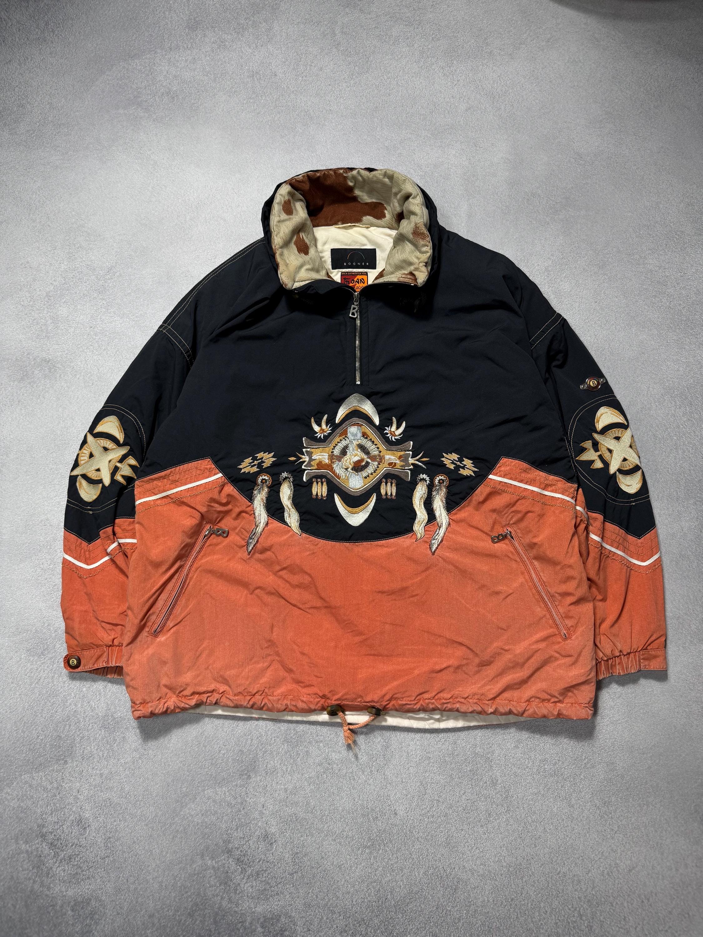 Vintage Bogner Goan Thylmann Ski Jacket Aztec Horse Western Anorak
